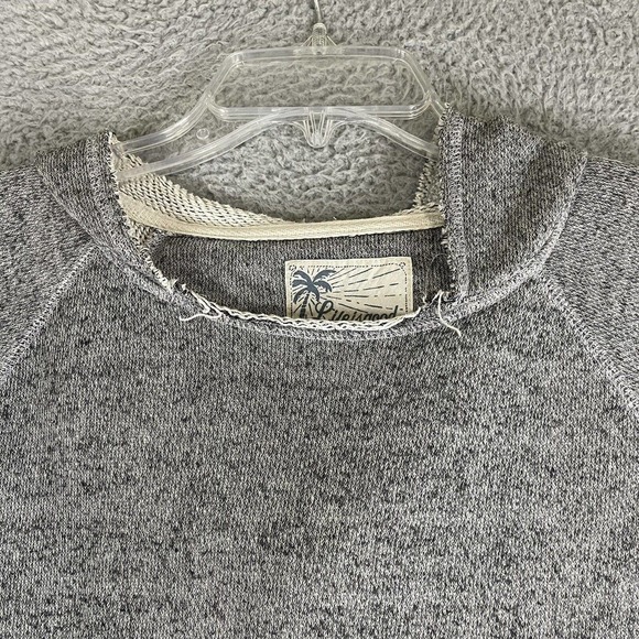 Life Is Good Sweater Womens Medium Hoodie Pullover Long Sleeve Beach Terry Gray - Picture 2 of 9